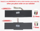Chuwi corebook x i5 11.55V 46.2Wh laptop computer batteries in UK United Kingdom